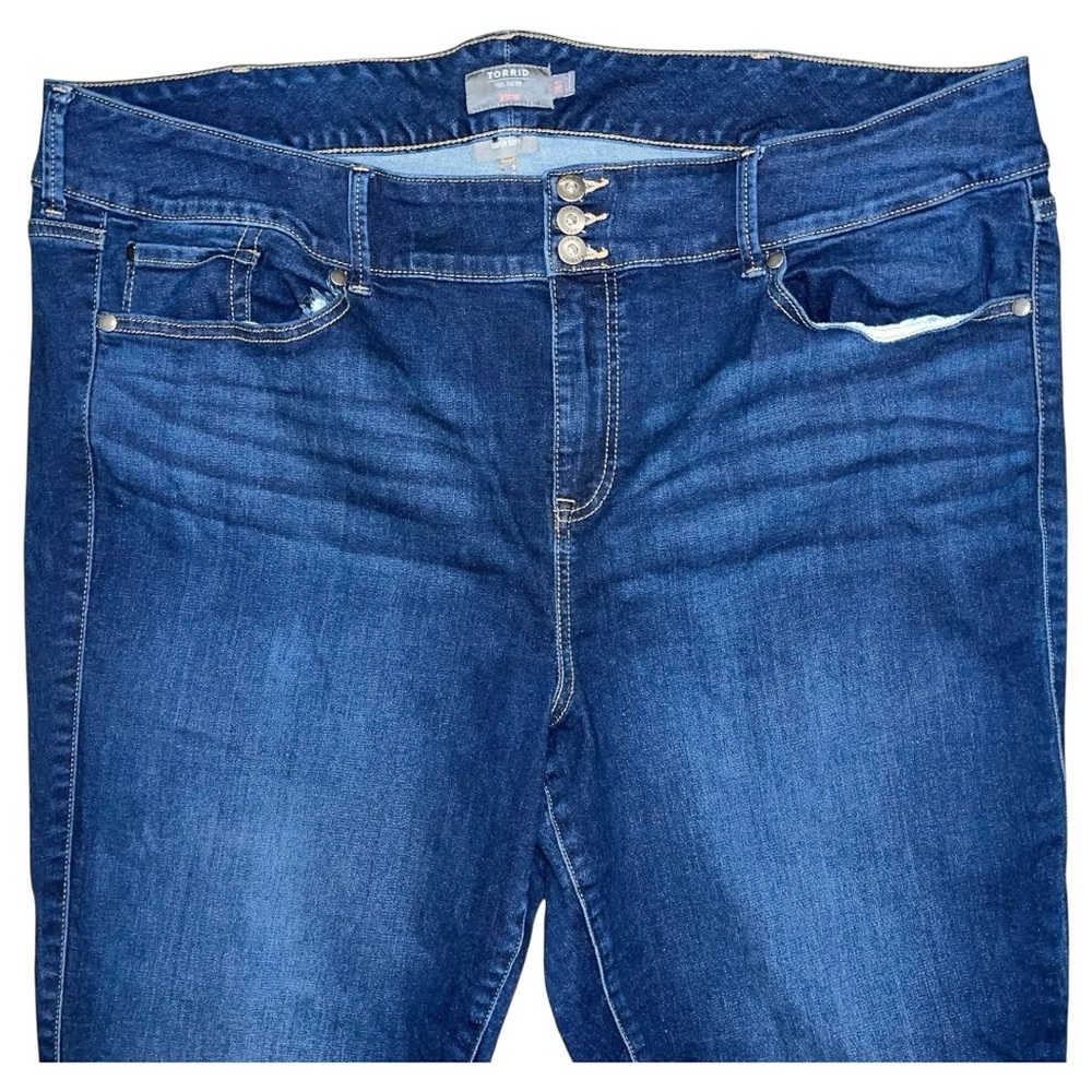 Torrid Jegging Jeans Women’s Size 26 Tall Blue Super Soft 44x29 - Picture 2 of 9